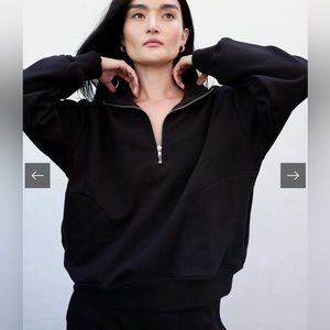 Organic Fleece Half-Zip Sweatshirt